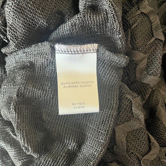 Vintage Nina Leonard‎ Black Beachy Swim Cover Shirt Size Small Vacation NWT - Picture 5 of 5